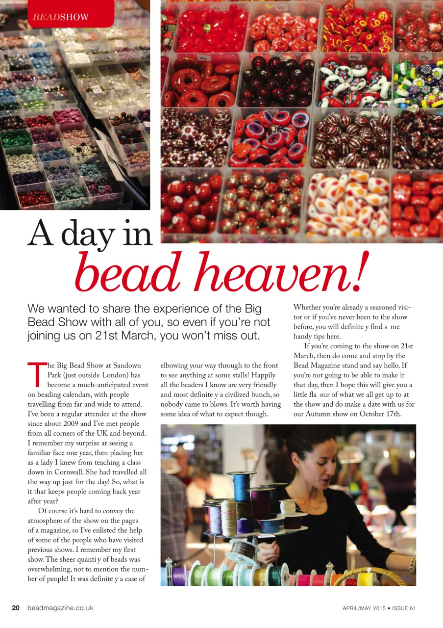 Bead & Jewellery Magazine Preview Pages