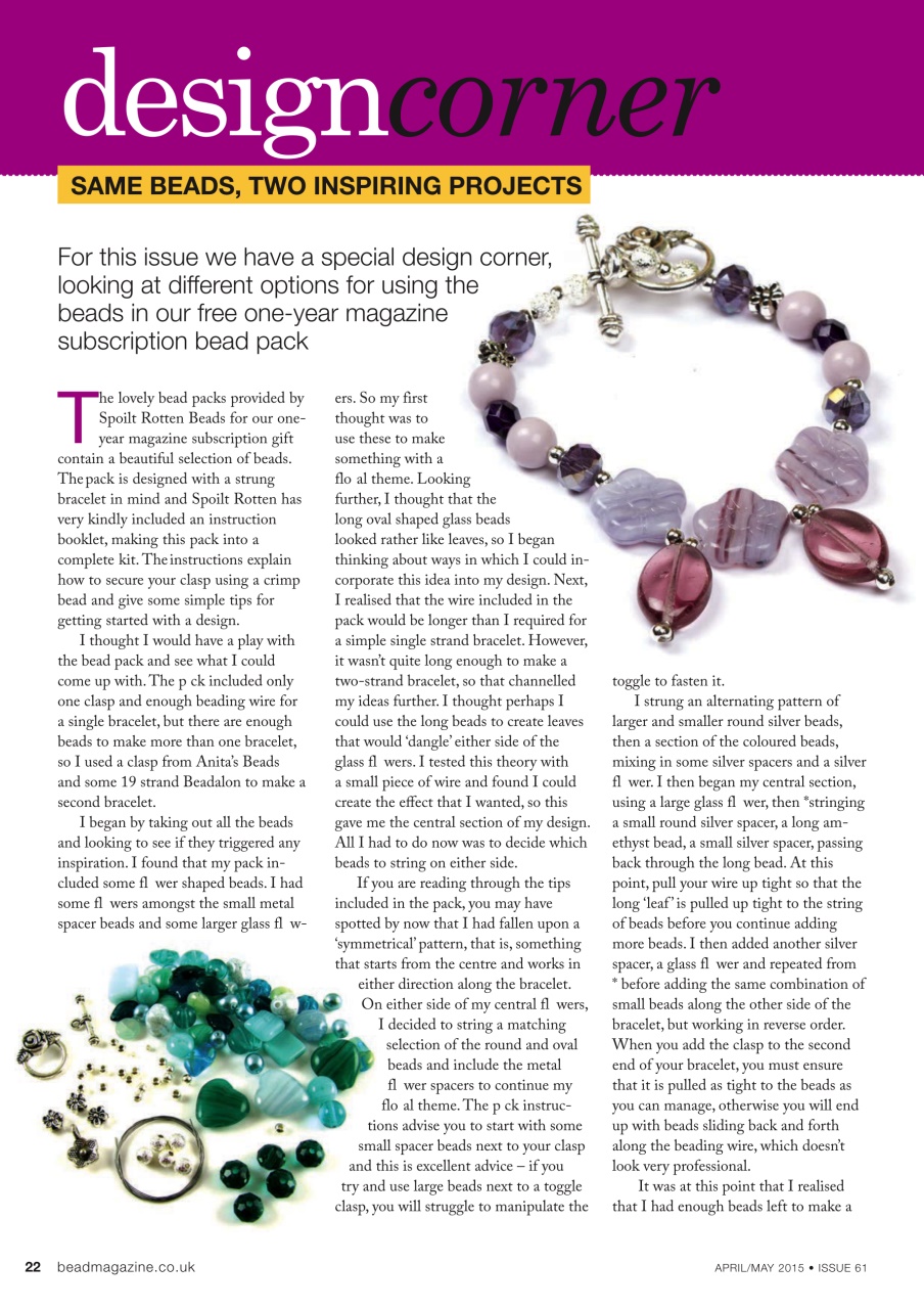 Bead & Jewellery Magazine Preview Pages