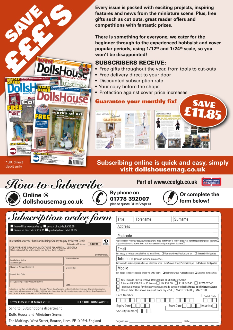 Dolls House and Miniature Scene Preview Pages