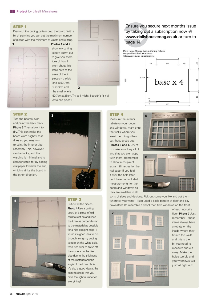 Dolls House and Miniature Scene Preview Pages
