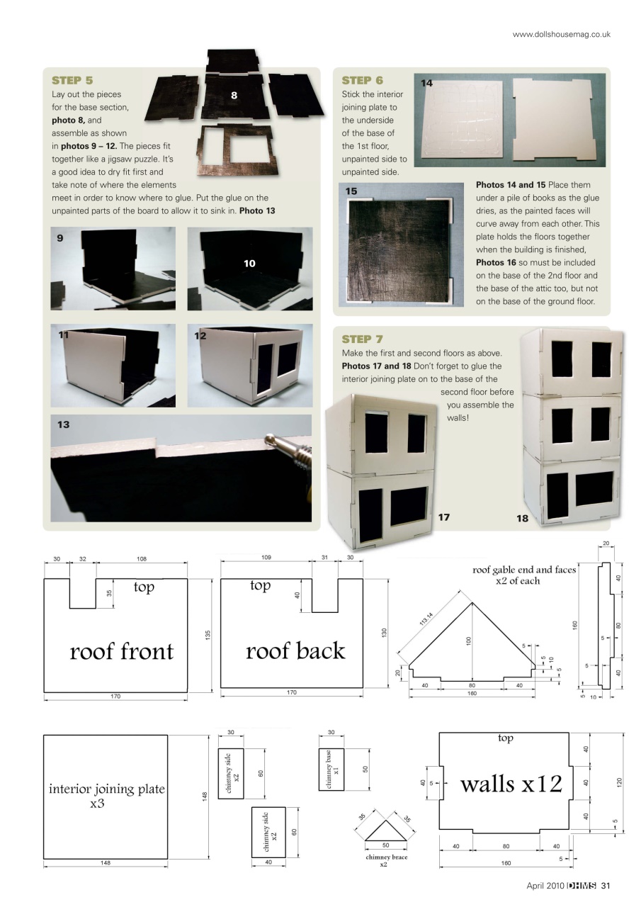 Dolls House and Miniature Scene Preview Pages