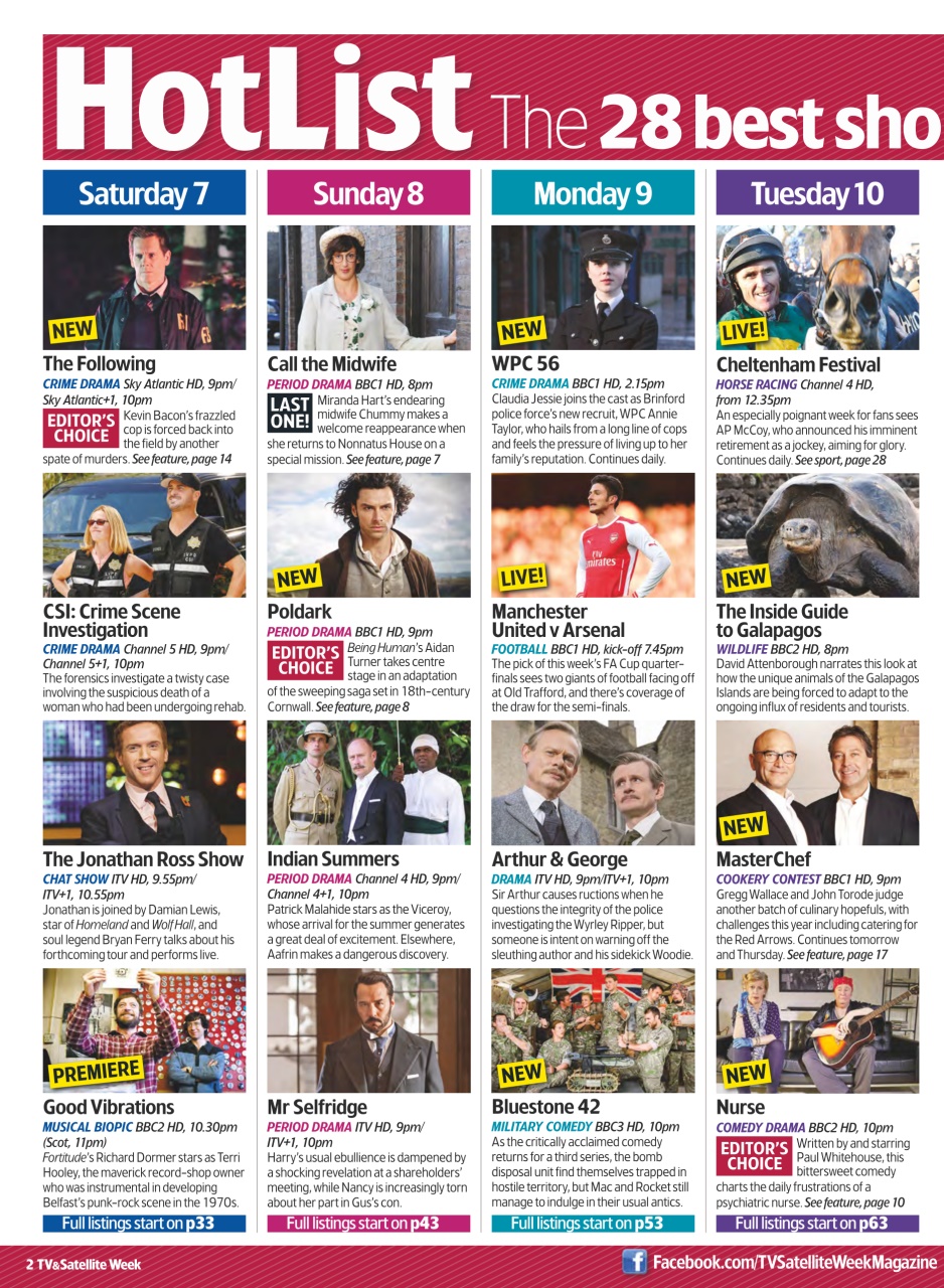 TV & Satellite Week Preview Pages