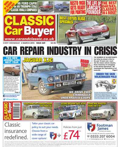 Classic Car Buyer issue No.268 Car Repair Industry in Crisis