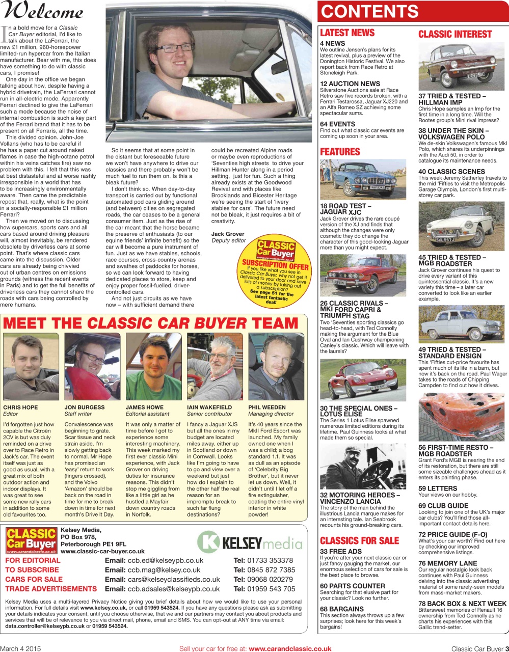 Classic Car Buyer Preview Pages
