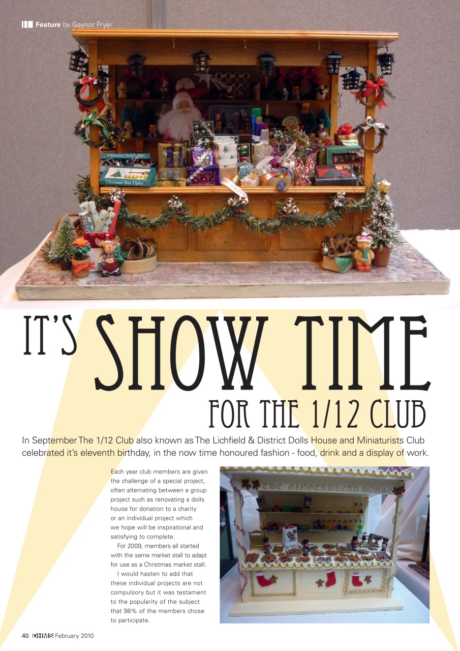 Dolls House and Miniature Scene Preview Pages