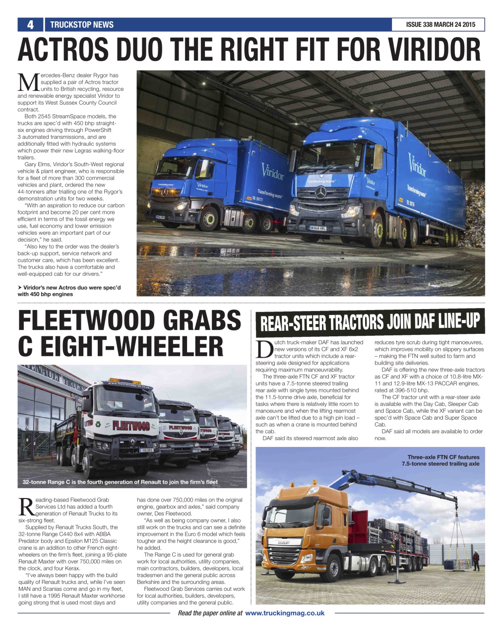 Truckstop News Preview Pages