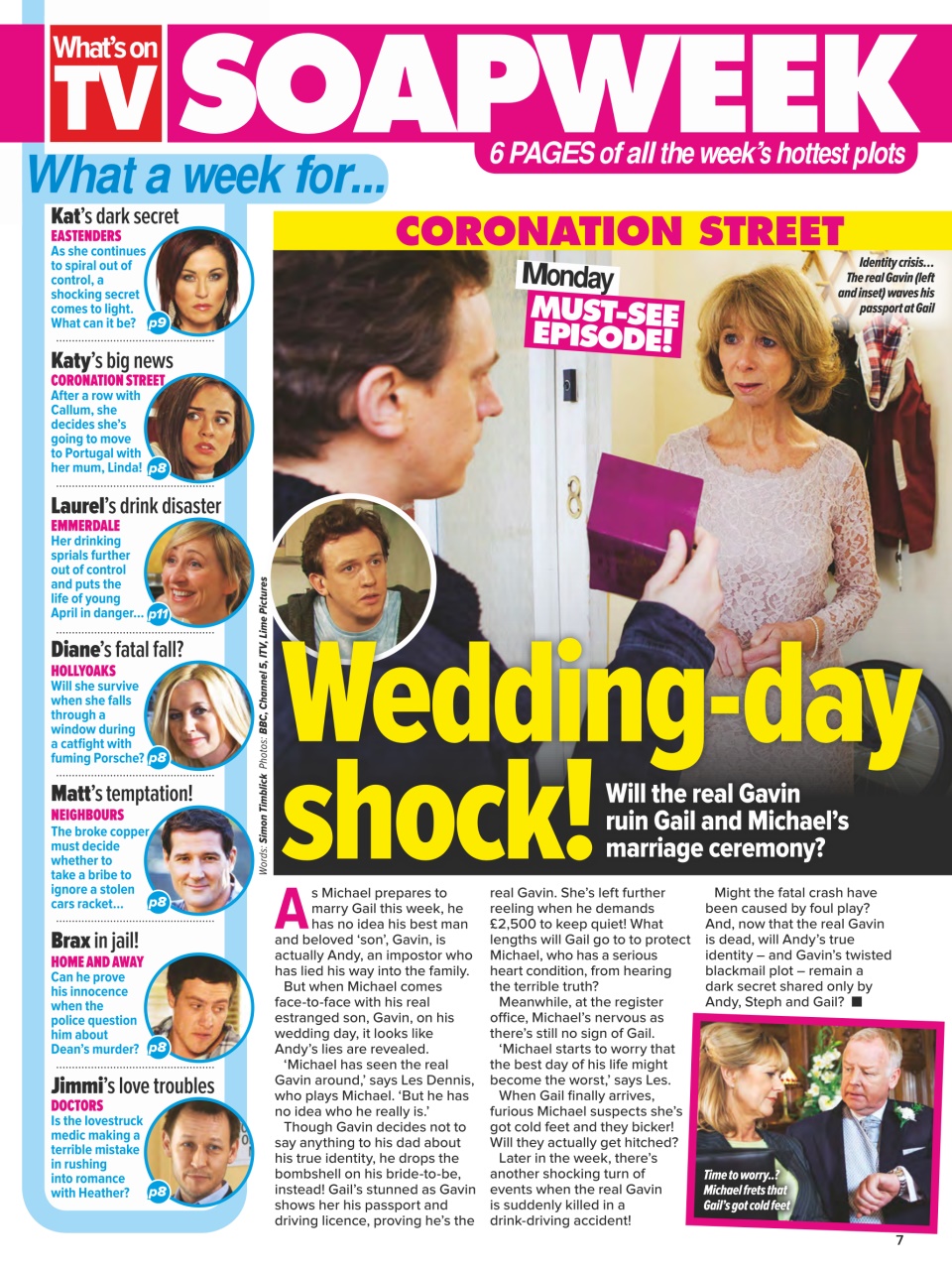 What's on TV Preview Pages