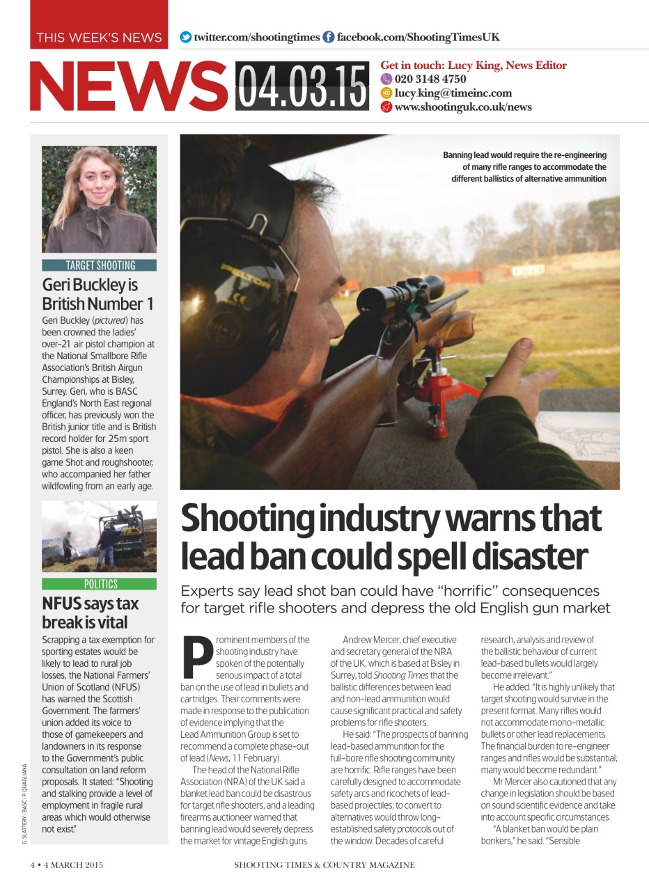 Shooting Times & Country Preview Pages