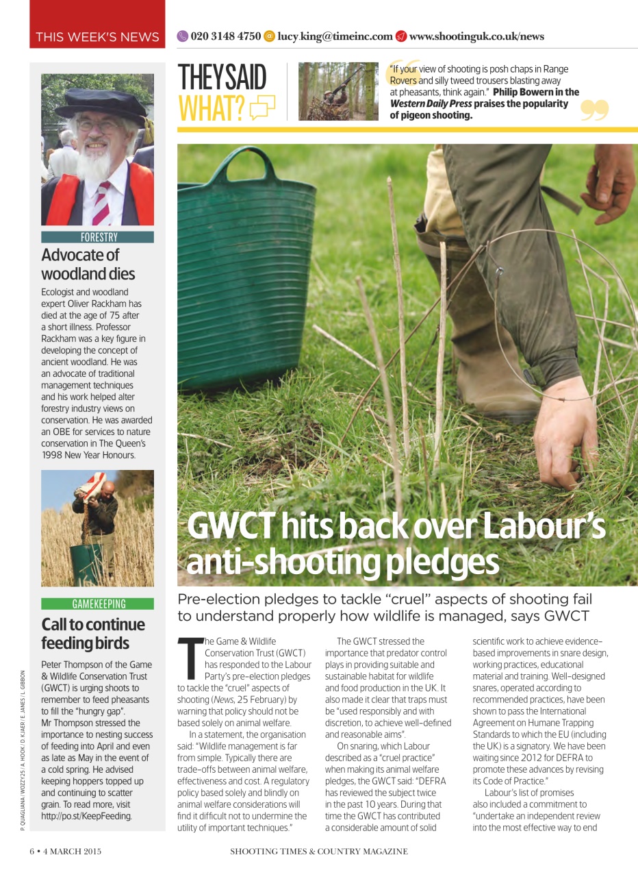 Shooting Times & Country Preview Pages