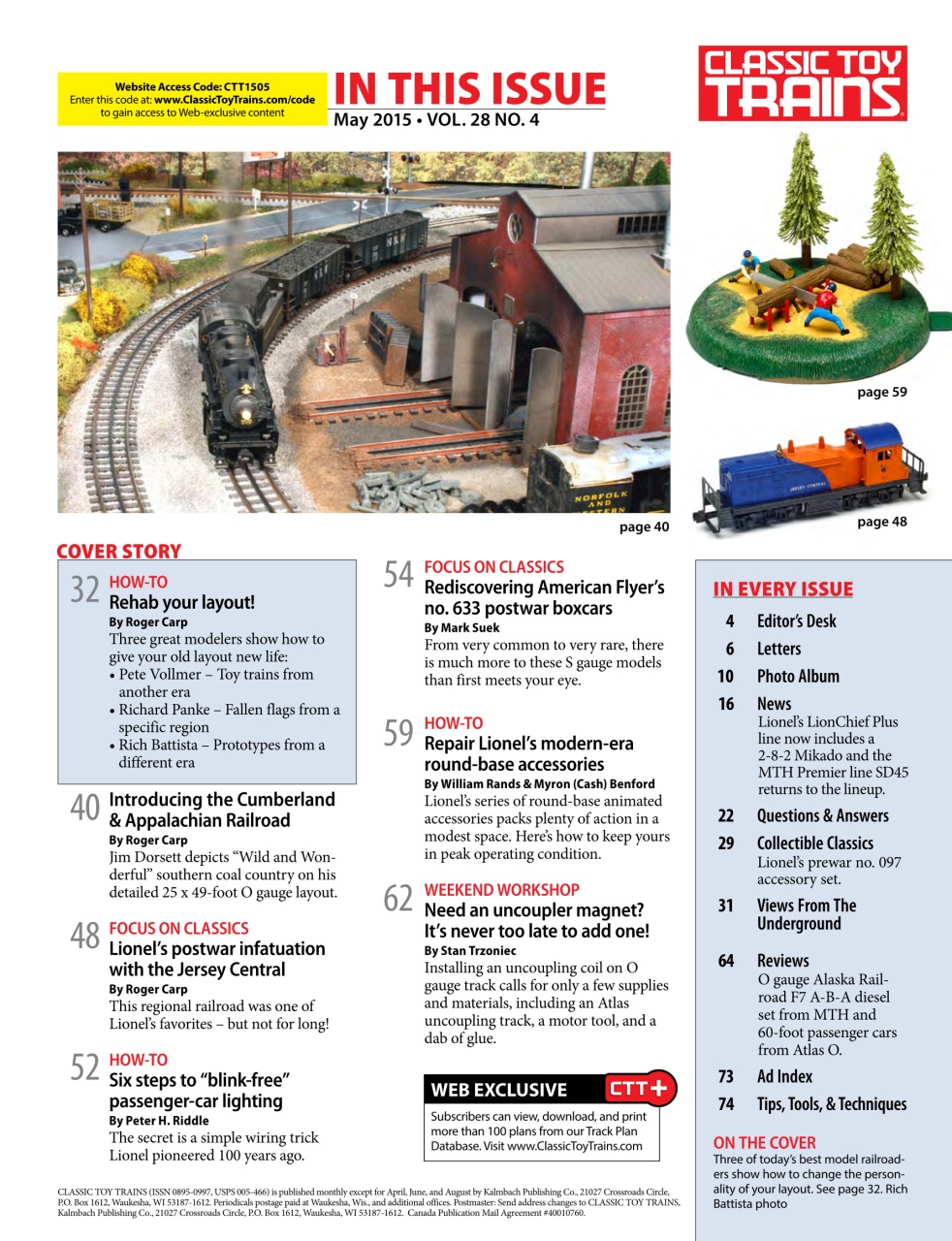 Classic Toy Trains Preview Pages