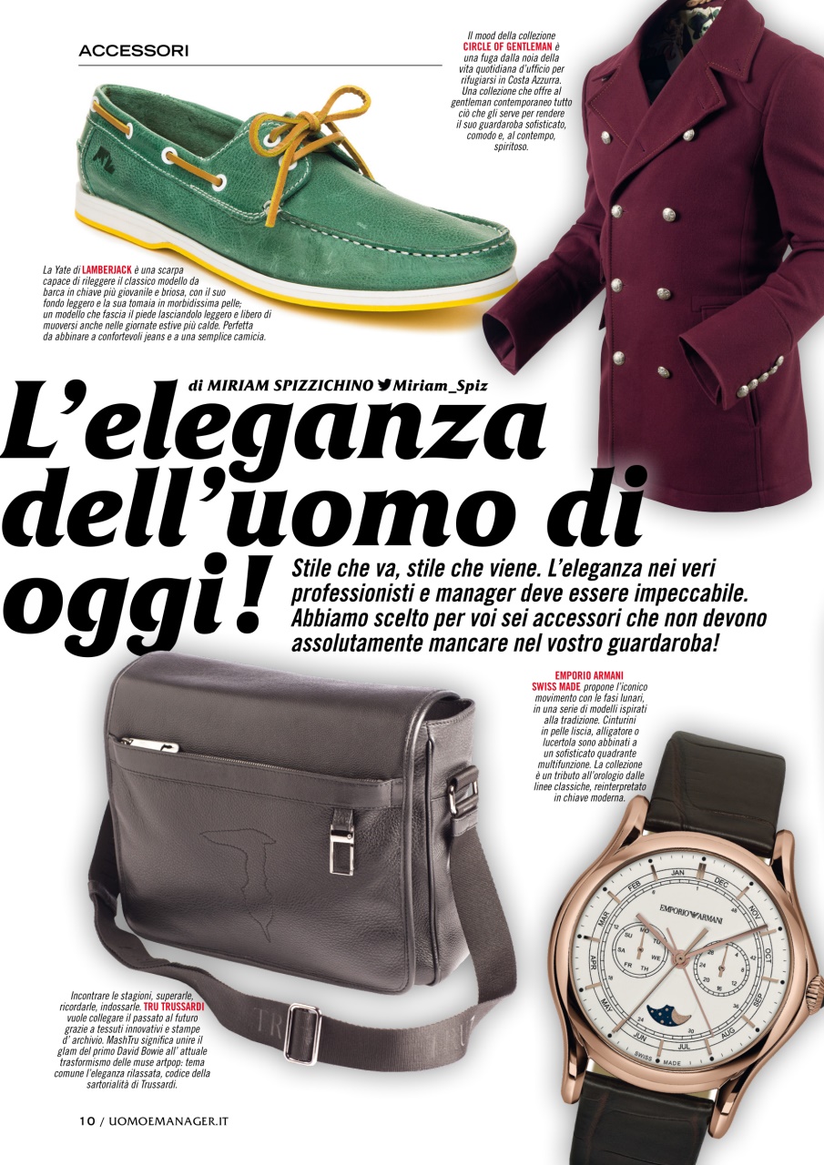 UOMO & MANAGER Preview Pages