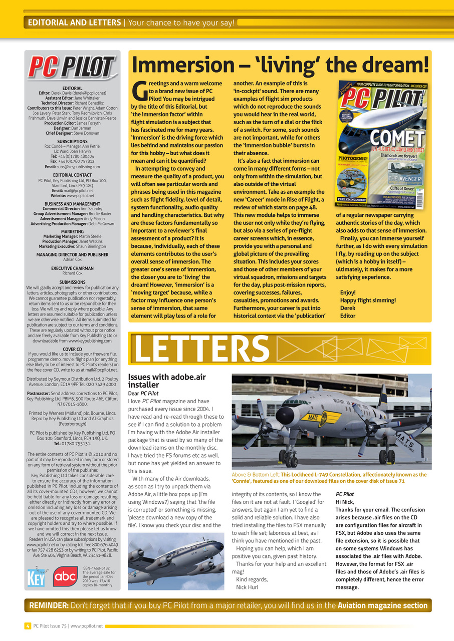 PC Pilot Preview Pages