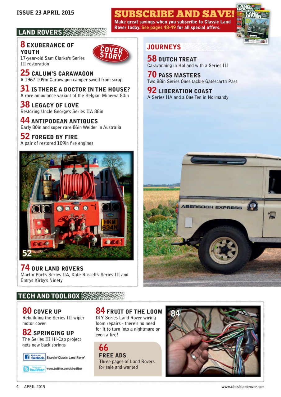 Classic Land Rover Magazine Preview Pages
