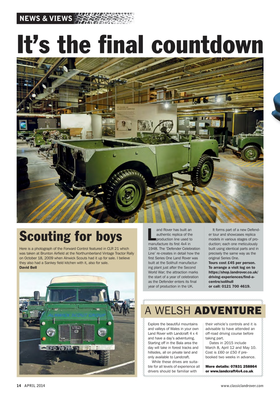 Classic Land Rover Magazine Preview Pages