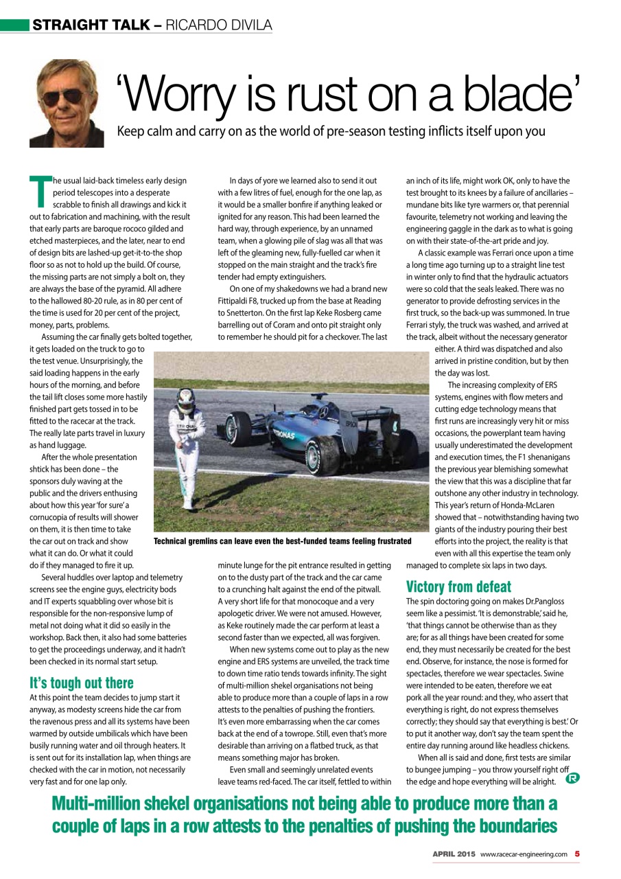 Racecar Engineering Preview Pages