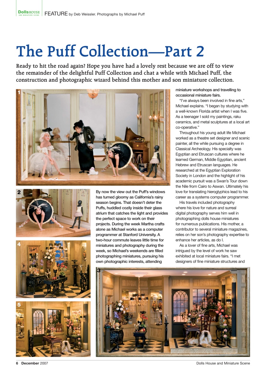 Dolls House and Miniature Scene Preview Pages