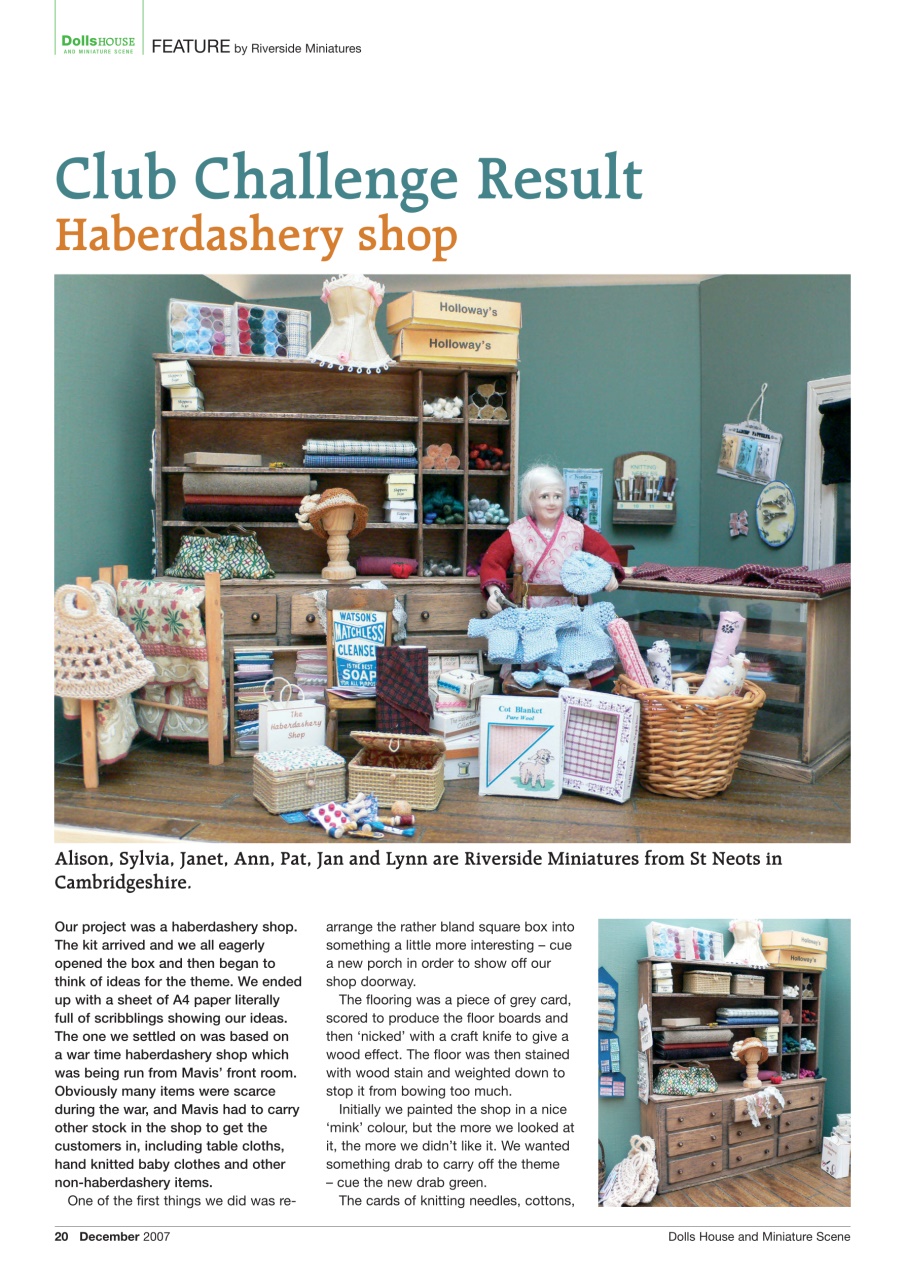 Dolls House and Miniature Scene Preview Pages