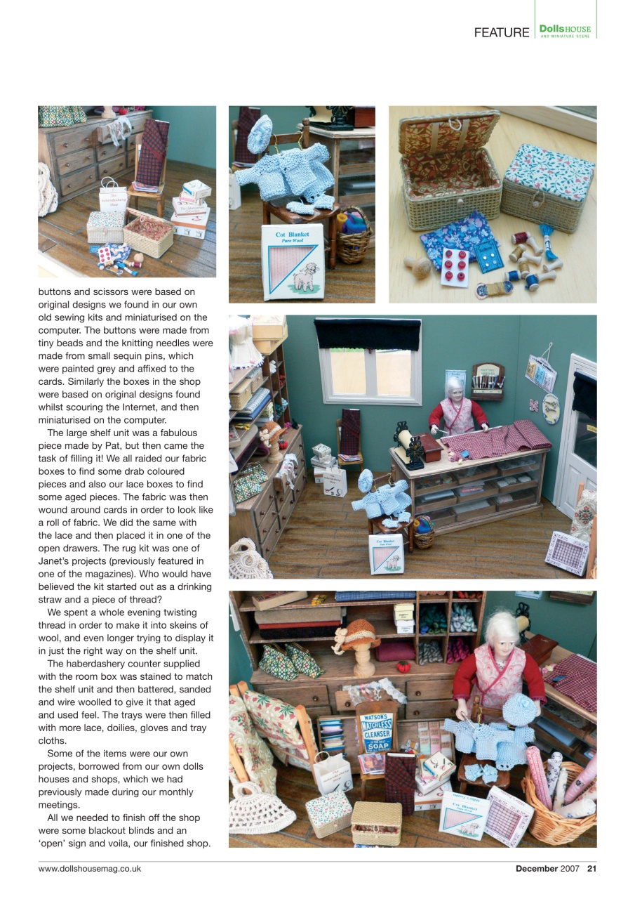 Dolls House and Miniature Scene Preview Pages
