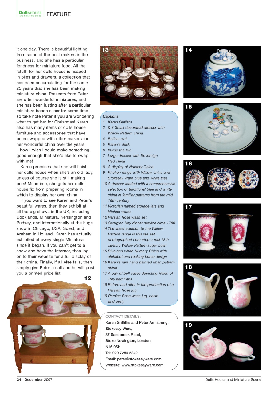 Dolls House and Miniature Scene Preview Pages