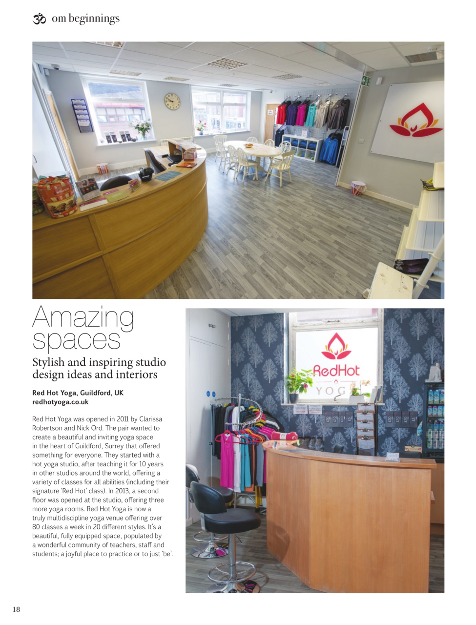 OM Yoga Magazine Preview Pages