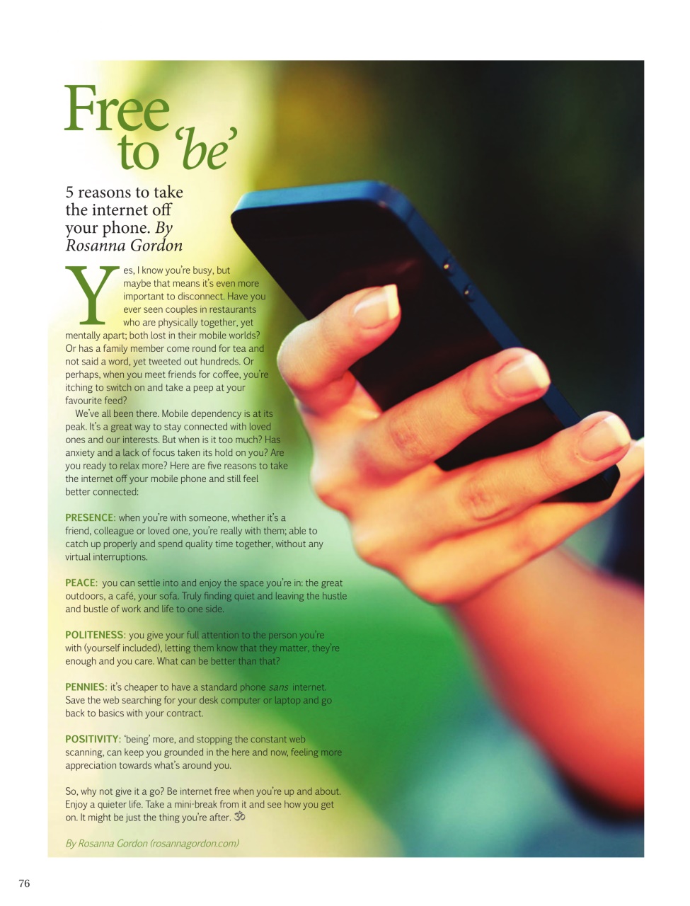 OM Yoga Magazine Preview Pages