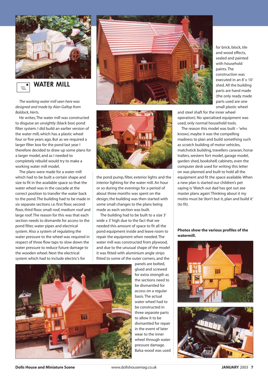 Dolls House and Miniature Scene Preview Pages
