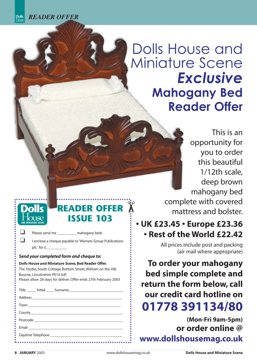 Dolls House and Miniature Scene Preview Pages