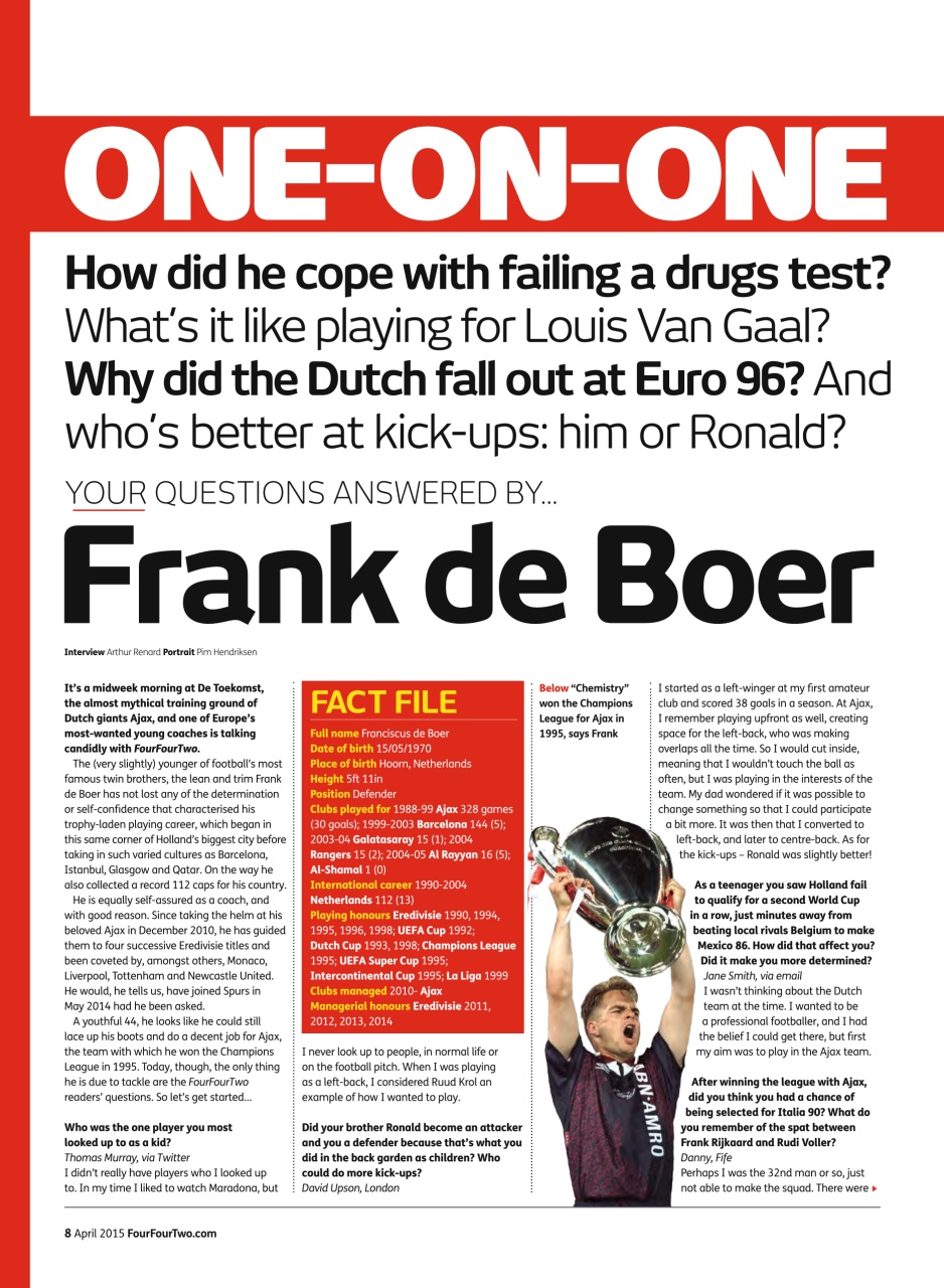 FourFourTwo Preview Pages