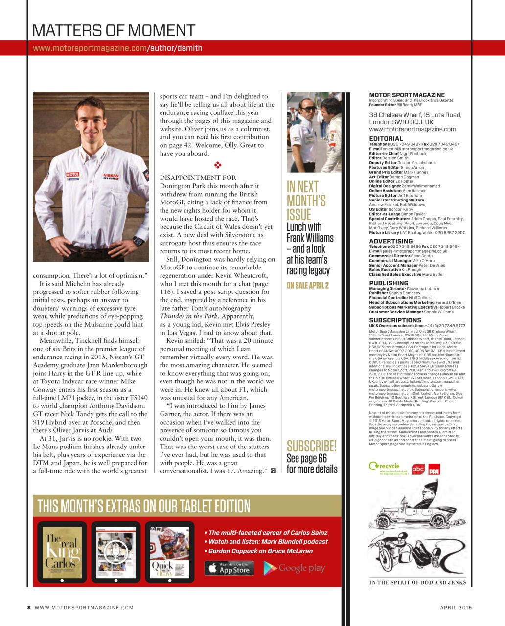 Motor Sport Magazine Preview Pages