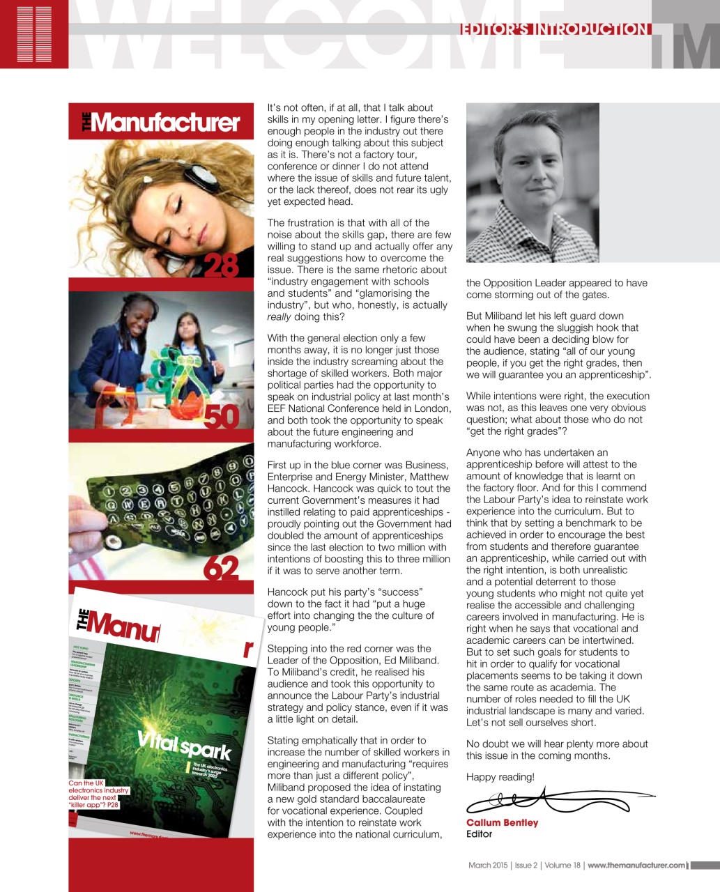 The Manufacturer Preview Pages