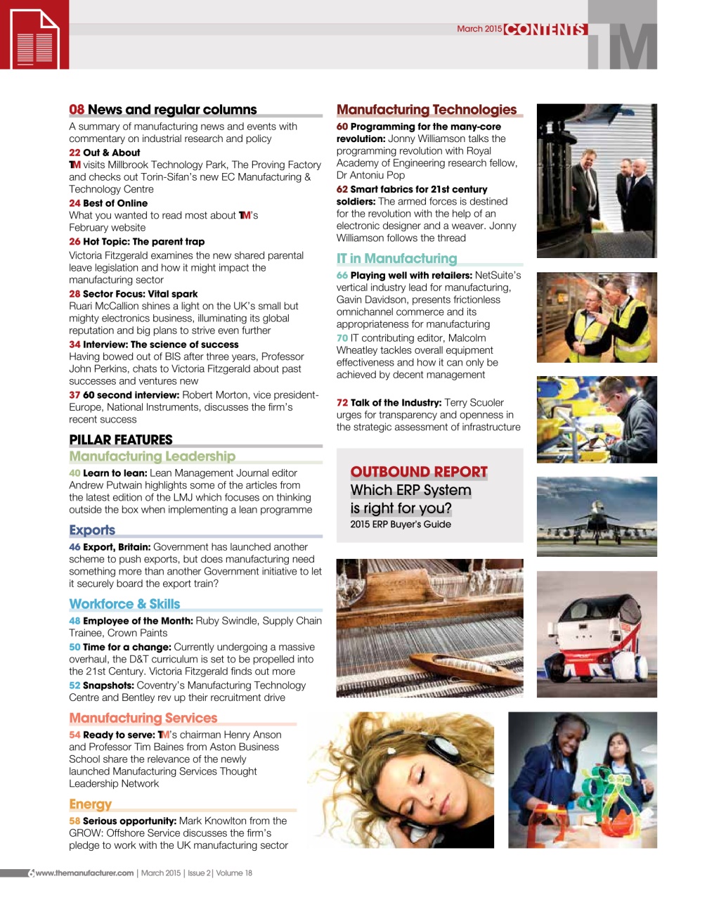 The Manufacturer Preview Pages