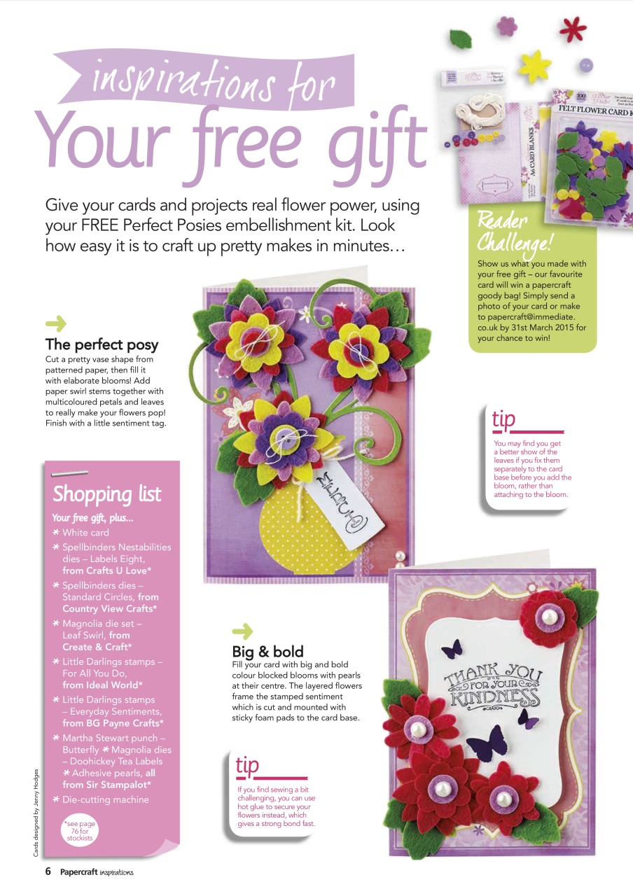 Papercraft Inspirations Preview Pages