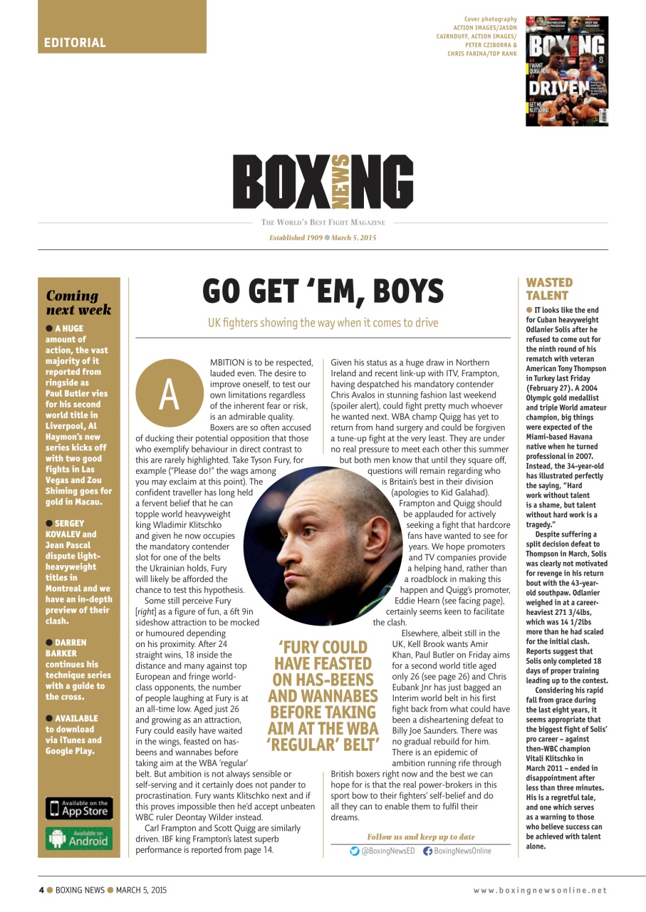 Boxing News Preview Pages