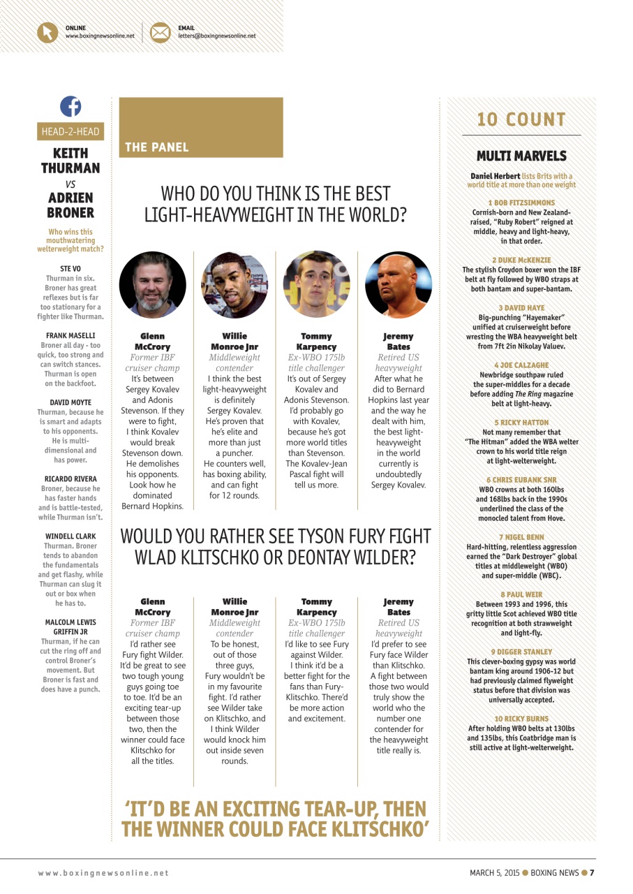 Boxing News Preview Pages