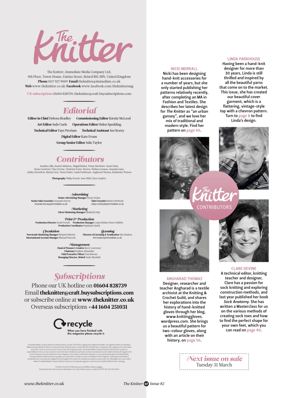 The Knitter Preview Pages