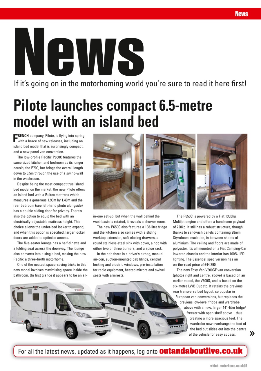 What Motorhome magazine Preview Pages