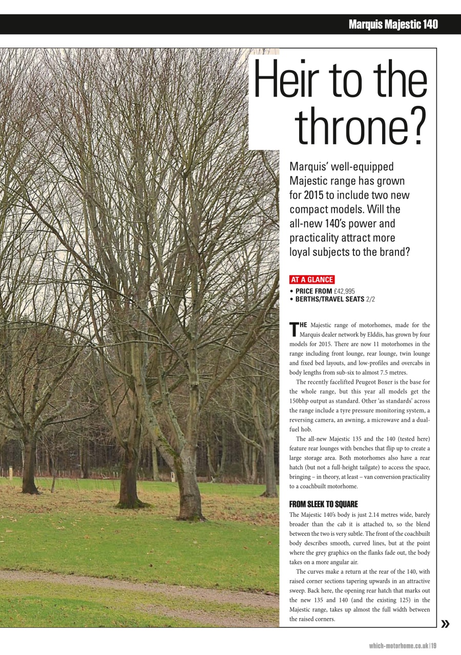 What Motorhome magazine Preview Pages