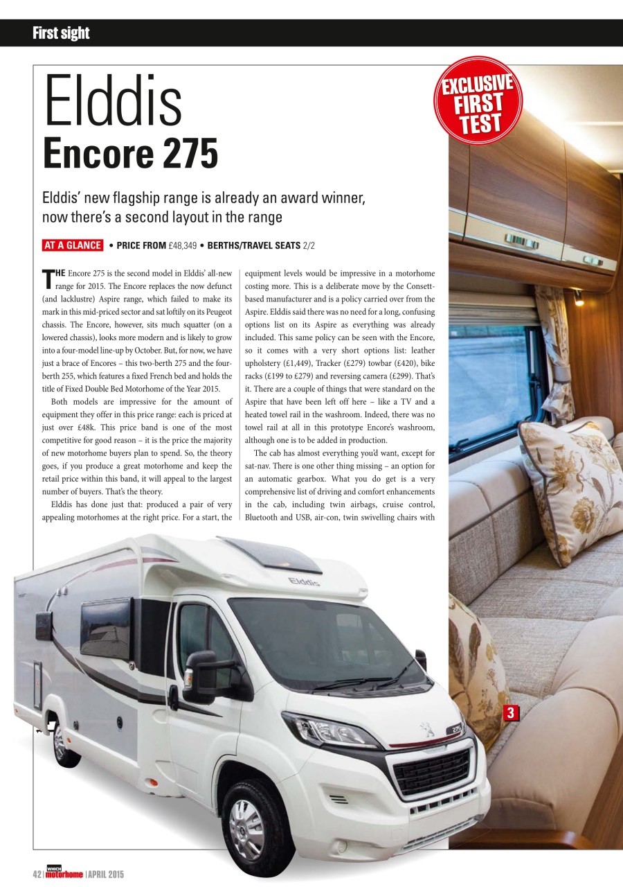 What Motorhome magazine Preview Pages