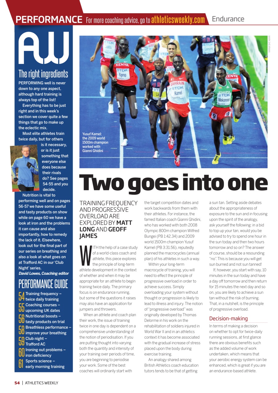 AW – Athletics Weekly Magazine Preview Pages