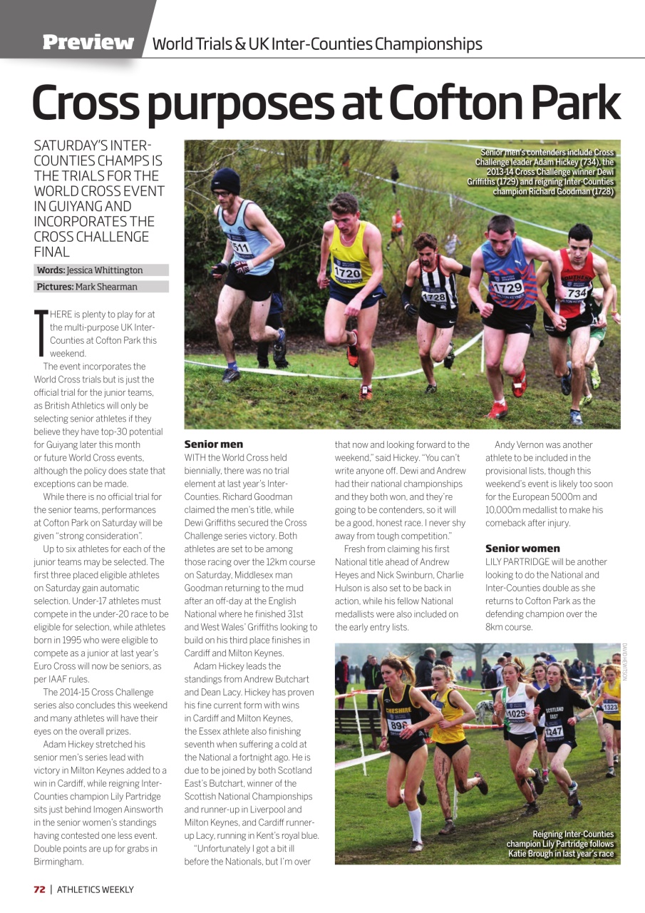 AW – Athletics Weekly Magazine Preview Pages