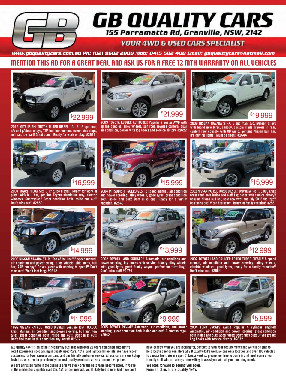 JUST 4X4S Preview Pages
