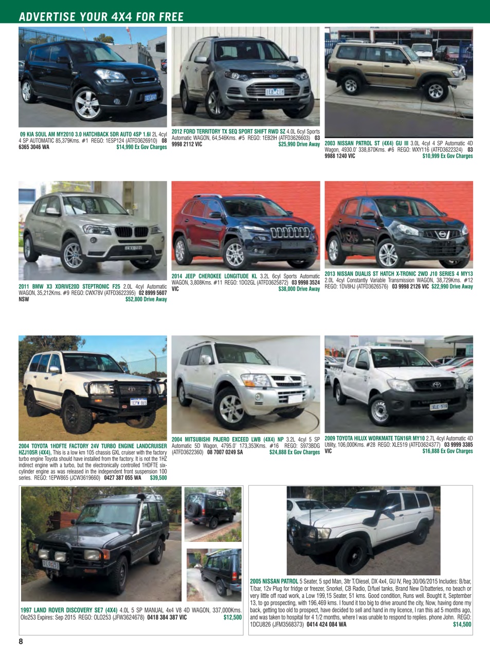 JUST 4X4S Preview Pages