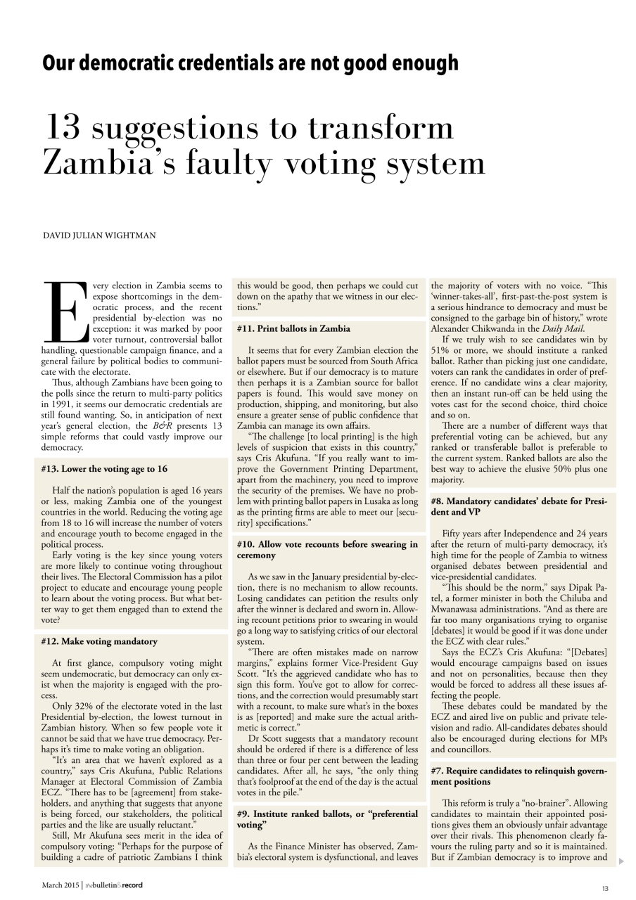 The Bulletin & Record Preview Pages