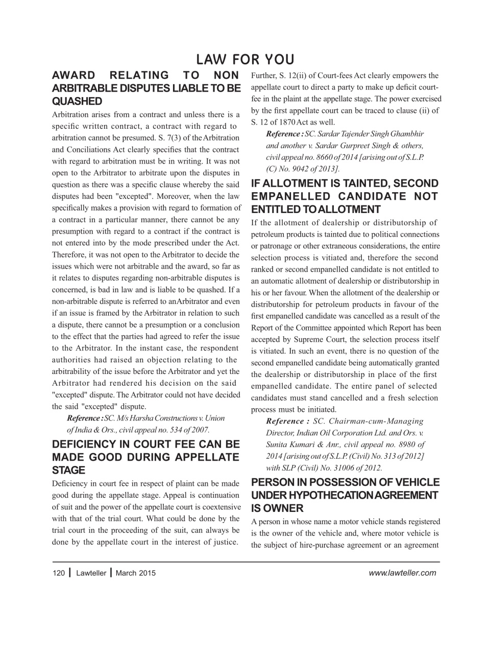 Lawteller – A Legal Awareness Magazine Preview Pages