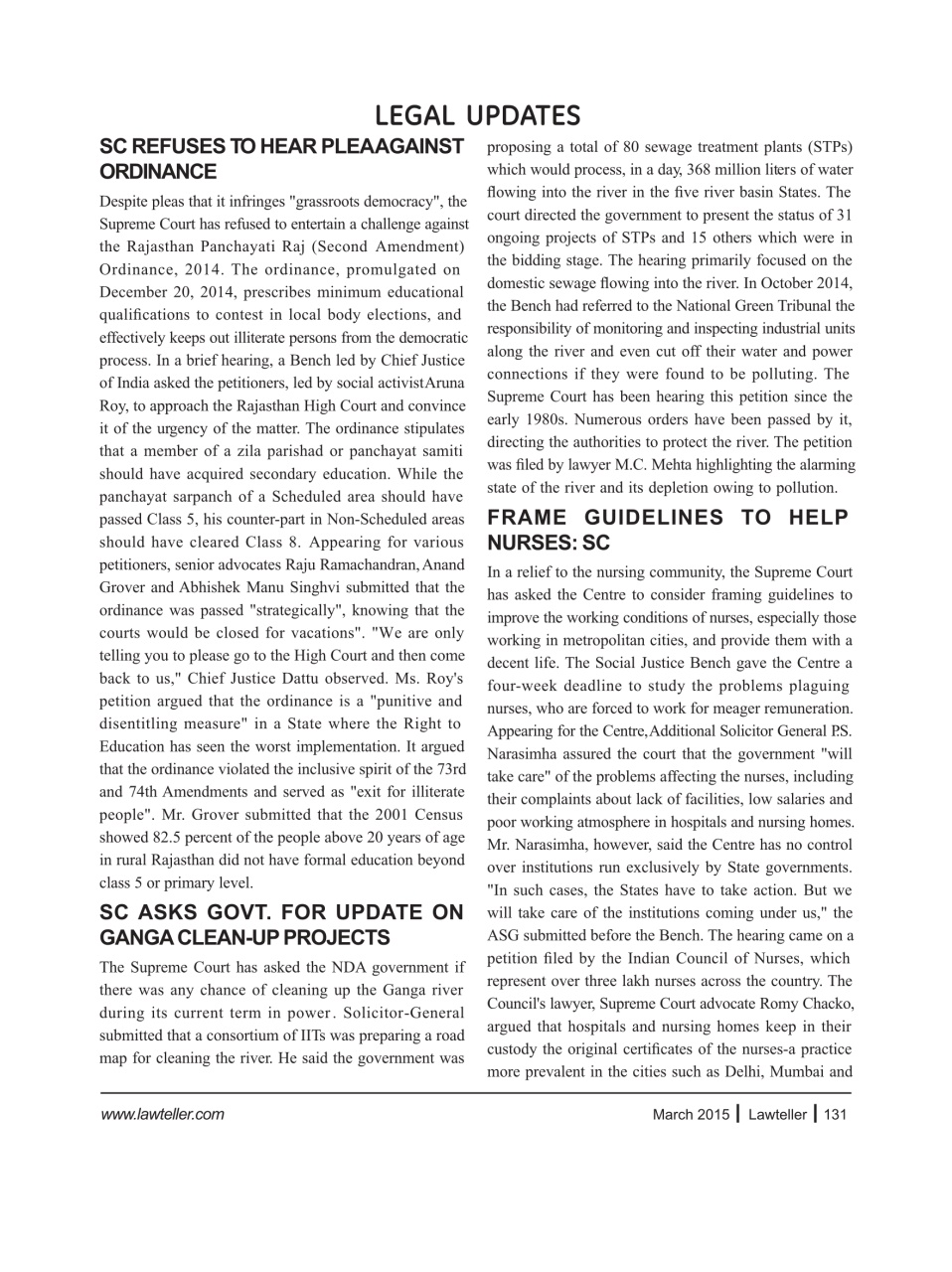 Lawteller – A Legal Awareness Magazine Preview Pages