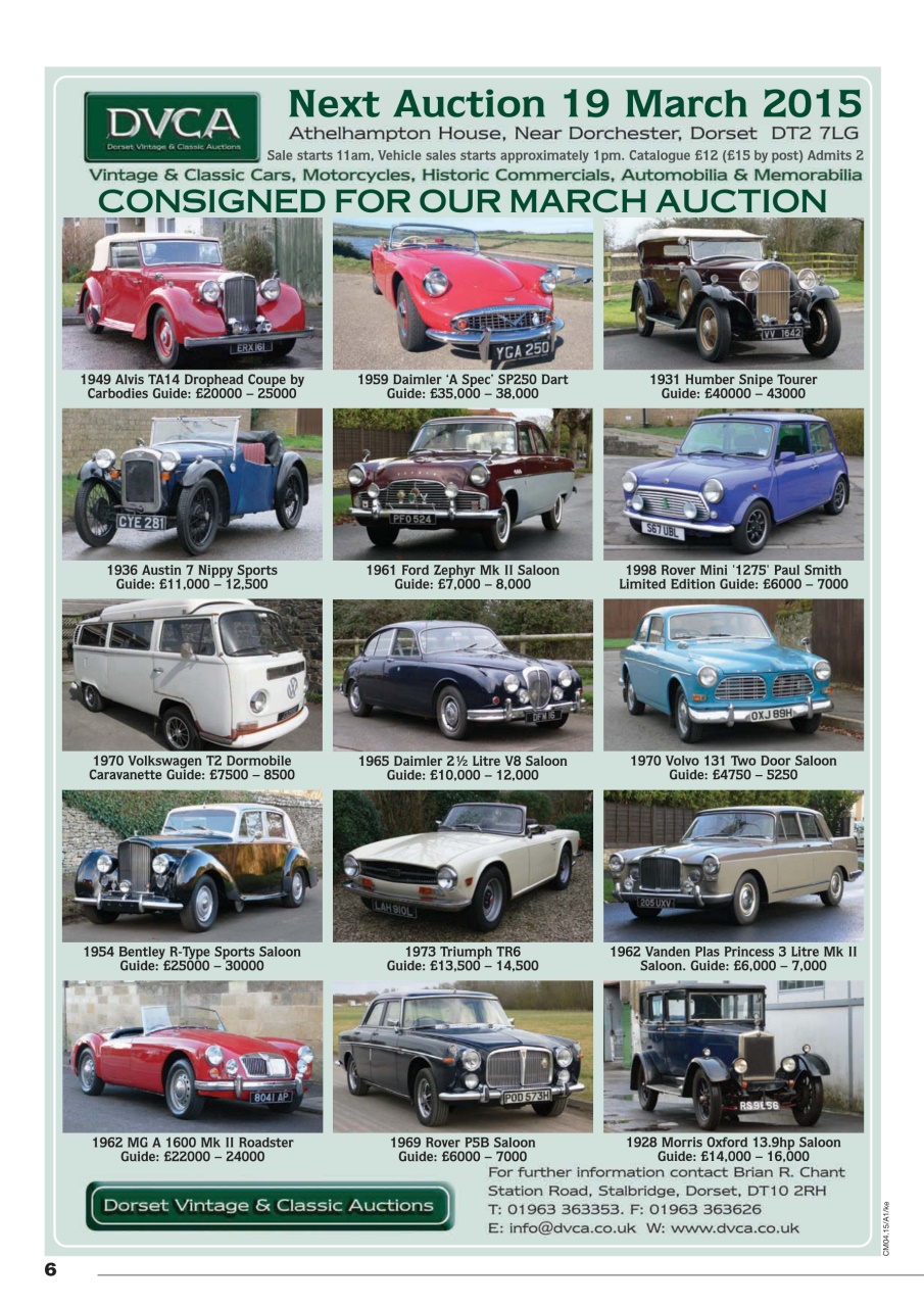 Classic Motoring Preview Pages