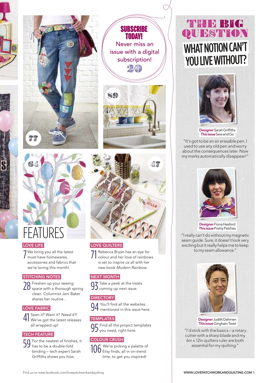 Love Patchwork & Quilting Preview Pages