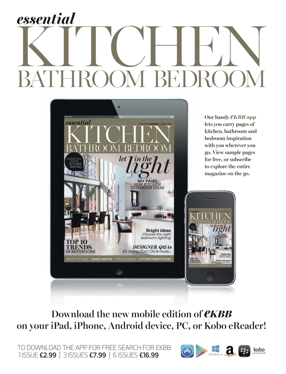 Essential Kitchen Bathroom Bedroom Preview Pages
