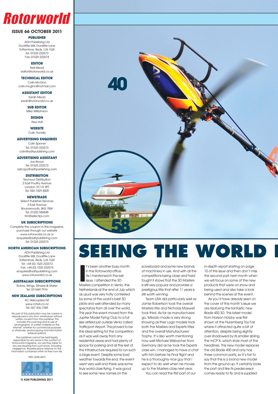 Radio Control Rotor World Preview Pages