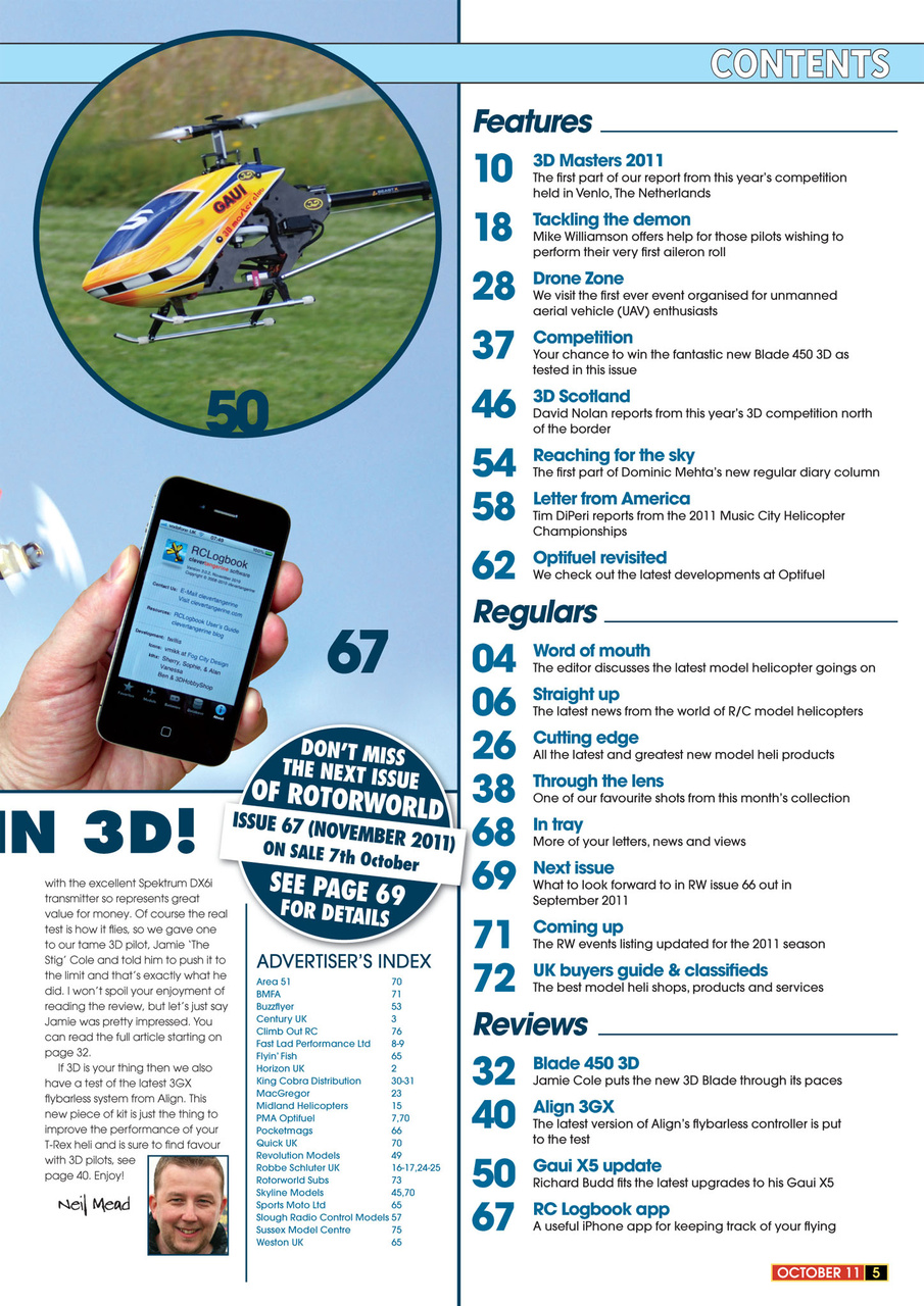 Radio Control Rotor World Preview Pages